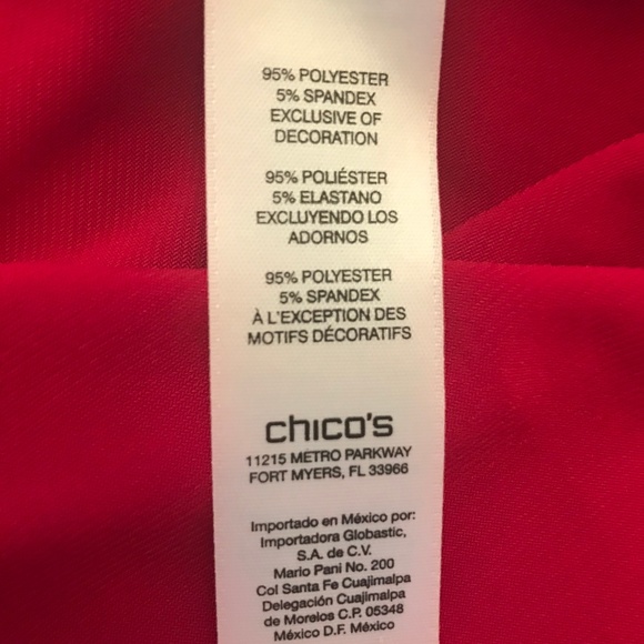 Chico's Outlet Hi Low Top Size 0 - Picture 3 of 3